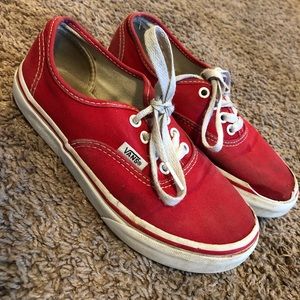 Kids Red Vans